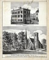 Oxford Academy, St. Paul's Church, Rectory and Chapel, Chenango County 1875